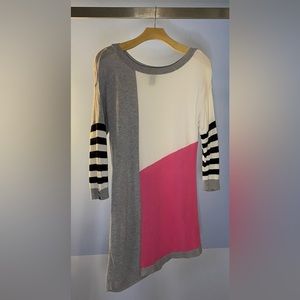 WHBM Color Block Tunic Dress